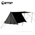 Carpa triangular de campamento negro al aire libre de 2 kg